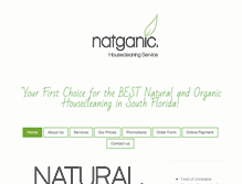 Tablet Screenshot of natganic.com